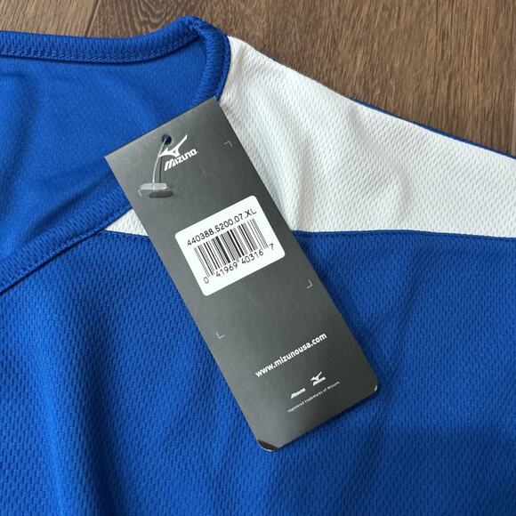Mizuno Women's Volleyball Performance Cap Sleeve G3 Jersey, Royal/White XL - Picture 4 of 5
